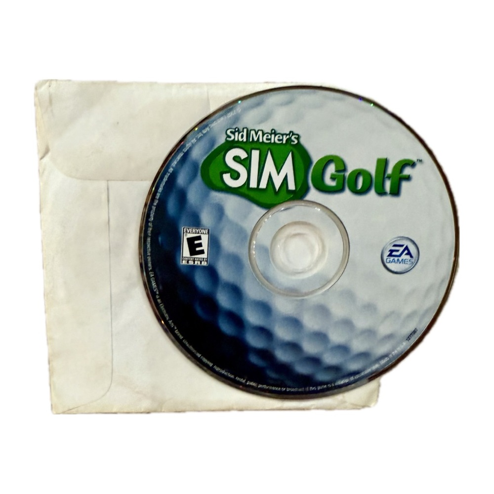 Sid Meier's SimGolf PC Game CD-ROM Disc